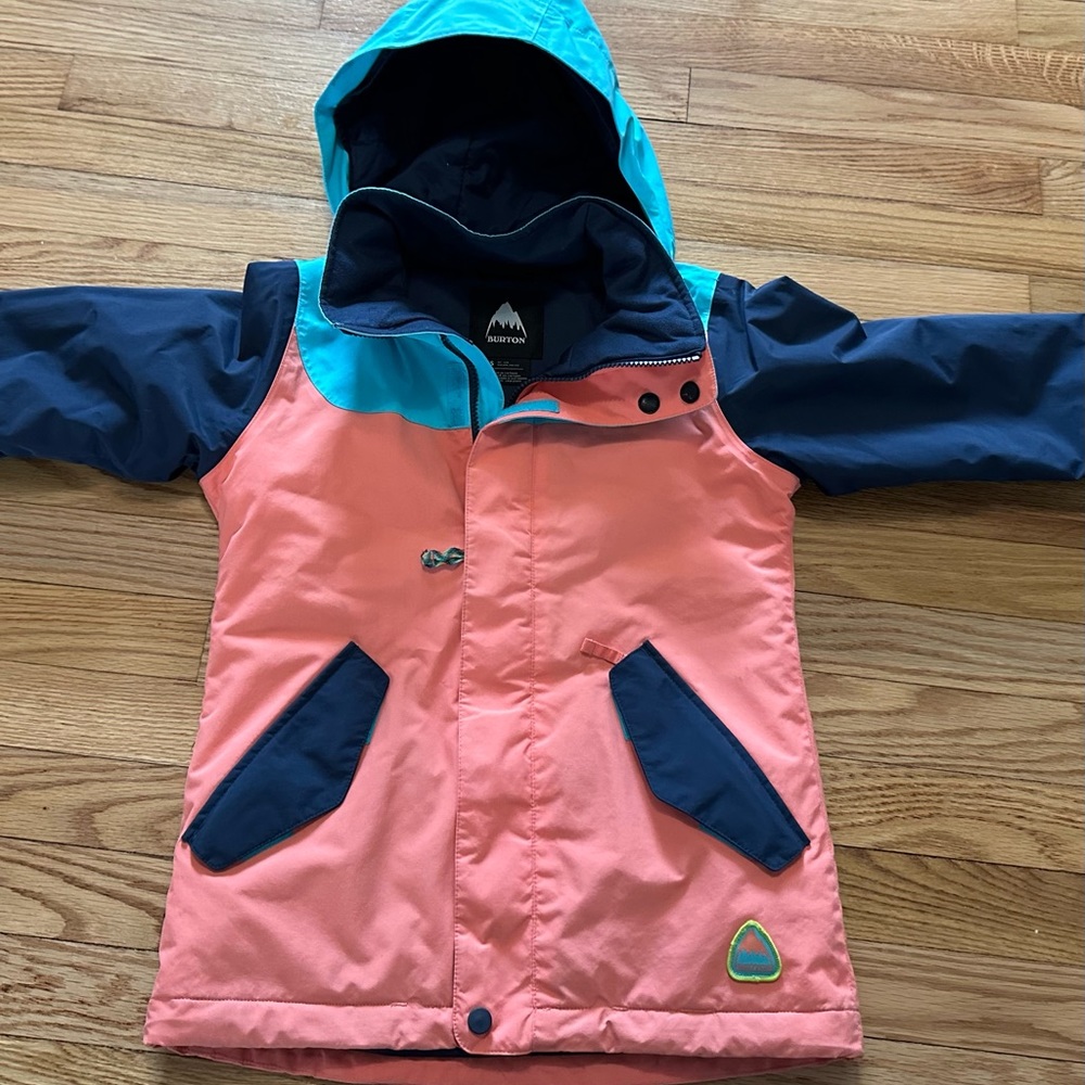 Girls Burton Snowboard/Ski Snow Jacket. Size 7/8 with Room to Grow Option.
